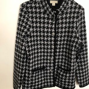 Wool Sweater Black Gray Button Small Button Up Cardigan Appleseed’s Pockets